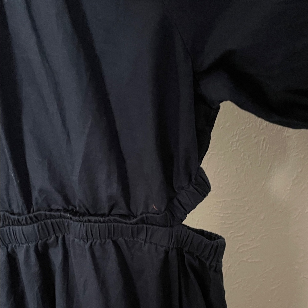 Old Navy Women's Navy Dress with Cut Out Waist - Picture 5 of 8